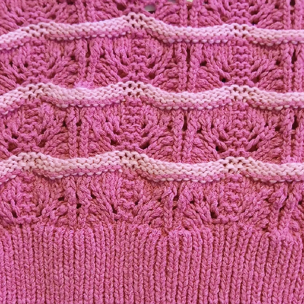 Zara V-Neck Pink Sweater Vest NWT - Picture 4 of 8